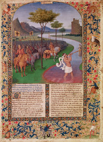 Julius Caesar Crossing the Rubicon von Jean Fouquet