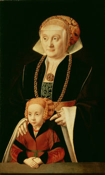 Portrait of a Woman with her Daughter von Bartholomaeus Bruyn
