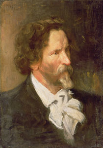 Portrait of Ilja Repin , 1902 von Boris Mikhailovich Kustodiev