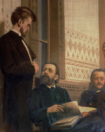 Eduard Frantsovitch Napravnik and Bedrich Smetana by Ilya Efimovich Repin