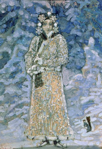 The Snow Maiden, a sketch for the Opera by Nikolai Rimsky-Korsakov by Mikhail Aleksandrovich Vrubel