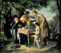 Tea Drinking in Mytishchi, near Moscow, 1862 by Vasili Grigorevich Perov