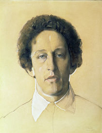 Portrait of Aleksandr Aleksandrovich Blok by Konstantin Andreevic Somov