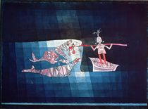 Battle scene from the comic fantastic opera 'The Seafarer' by Paul Klee