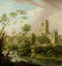 Kirkstall Abbey, Yorkshire by George Lambert
