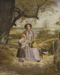 Mother and Child by a Stile by James Collinson