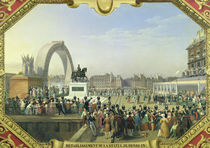 Re-establishment of the Statue of Henri IV on Pont Neuf by Hippolyte Lecomte