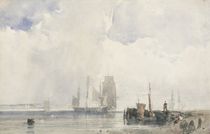 Shipping on an Estuary von Richard Parkes Bonington