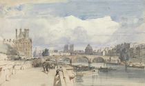 Le Pont Royal, Paris, c.1828 by Thomas Shotter Boys