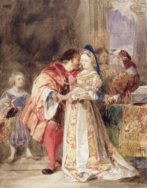 Portia and Bassanio, c.1826 by Richard Parkes Bonington