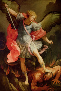 The Archangel Michael defeating Satan von Guido Reni