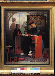 The Young Chinese Scribe by Theodore Delamarre