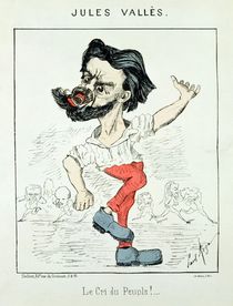 Caricature of Jules Valles by Paul Rega