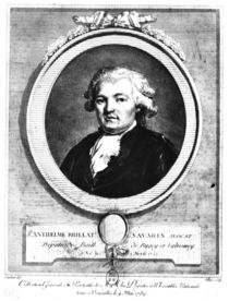 Portrait of Jean-Anthelme Brillat-Savarin engraved by Lambert von Louis Jean Allais