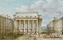 View of the Facade of the Theatre Italien von Victor Jean Nicolle