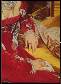 Madame de Senonnes, detail of her arms von Jean Auguste Dominique Ingres