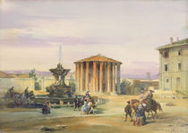 The Temple of Vesta, Rome, 1849 von James Holland