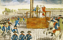 Execution of Marie-Antoinette in the Place de la Revolution by French School