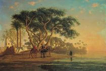 Arab Oasis, 1853 by Narcisse Berchere