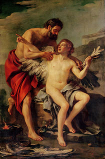Daedalus Attaching Icarus' Wings von Joseph-Marie, the Elder Vien