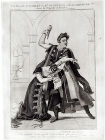Francois-Joseph Talma as Hamlet and Mademoiselle Duchenois as Gertrude by French School