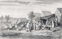 Deportee Camp on the Cros Peninsula von Hippolyte Dutheil