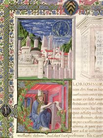 Ms 218 f.2r View of Rome as the City of God von Italian School