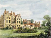 North Front, Old Palace, from the Queen's Garden by George Ernest Papendiek
