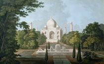 The Taj Mahal, Agra, from the Garden von Thomas & William Daniell