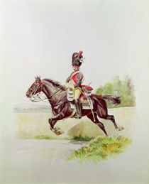 Soldier of the Imperial Guard on Horseback von Henri Georges Jacques Chartier