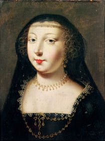 Portrait of Gabrielle d'Estrees von French School
