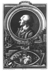 Jean-Pierre Claris de Florian engraved by Massol von Francois Maria Isidore Queverdo