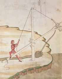 Diagram of a method of supplying water by Mariano di Jacopo