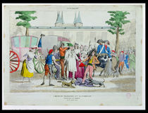 Louis XVI and his family taken to the Temple by French School