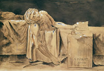 The Death of Marat, 1793 von Jacques Louis David
