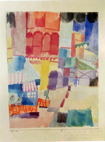 In front of a mosque in Tunis von Paul Klee
