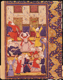 Fol.5r Initiation dance, from a book of poems by Hafiz Shirazi by Persian School