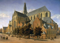 Church of St. Bavo in Haarlem von Gerrit Adriaensz Berckheyde