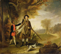 The Third Duke of Richmond out Shooting with his Servant von Johann Zoffany