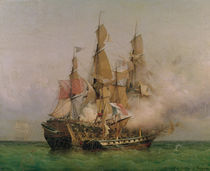 The Taking of the 'Kent' by Robert Surcouf in the Gulf of Bengal von Ambroise-Louis Garneray