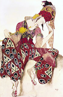 Costume design for Nijinsky in the ballet 'La Peri' by Paul Dukas 1911 von Leon Bakst