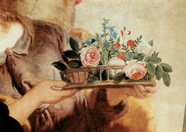 Our Lady of the Rosary, detail of the basket of flowers von Gaspar de Crayer