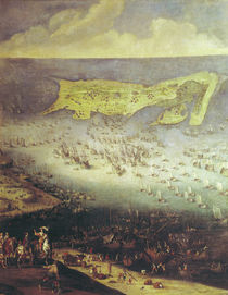 The Lifting of the Siege of the Ile de Re von French School