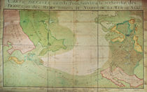 Map of New Discoveries in the North of the South Sea von Guillaume Delisle