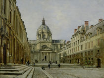The Courtyard of the Old Sorbonne by Emmanuel Lansyer
