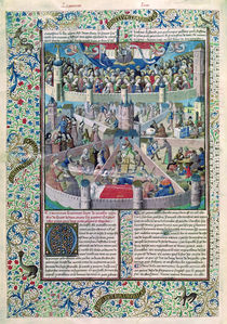 Ms 246 fol.3v Vices and Virtues on Earth by French School