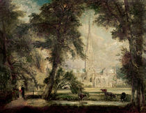 Salisbury Cathedral from the Bishop's Grounds von John Constable