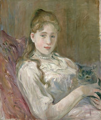 Young Girl with Cat, 1892 von Berthe Morisot