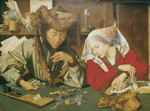 The Moneylender and his Wife by Marinus van Reymerswaele
