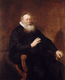 Portrait of Pastor Eleazer Swalmius by Rembrandt Harmenszoon van Rijn